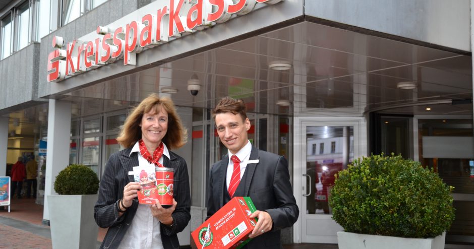 Sammelpunkte für „Weihnachten im Schuhkarton®“ jetzt auch bei der Kreissparkasse